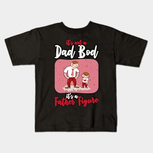 Dad Bod | White And Red Text Funny Dad Kids T-Shirt